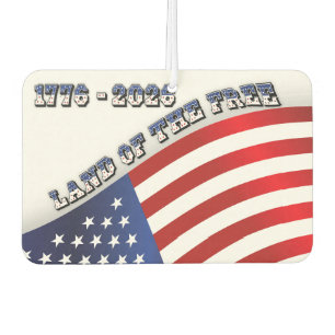 Désodorisant Pour Voiture 250 Ans USA Liberté 1776-2026 Patriotique