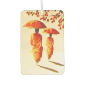 Désodorisant Pour Voiture 2 moines bouddhistes laotiens (Devant)