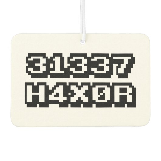 DÉSODORISANT POUR VOITURE 31337 H4X0R (Devant)