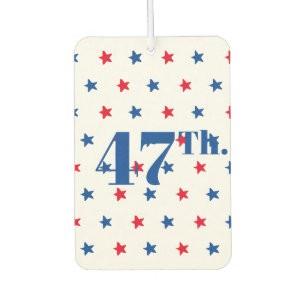 Désodorisant Pour Voiture 47 Président rouge blanc et bleu étoiles patriotiq