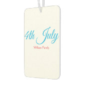 Désodorisant Pour Voiture 4 juillet jour d'indépendance ajouter nom texte pe (Gauche)