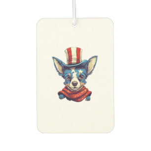 Désodorisant Pour Voiture 4 juillet Patriotique Rat Terrier Chien