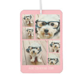 Désodorisant Pour Voiture 6 Photo Collage - Hexagon motif rose (Devant)