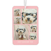 Désodorisant Pour Voiture 6 Photo Collage - Hexagon motif rose (Dos)