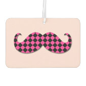 Désodorisant Pour Voiture à damiers classique de la moustache (Dos)