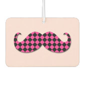 Désodorisant Pour Voiture à damiers classique de la moustache (Devant)