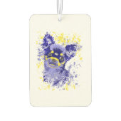 Désodorisant Pour Voiture Abstrait Blue Chihuahua Air Freshener (Dos)