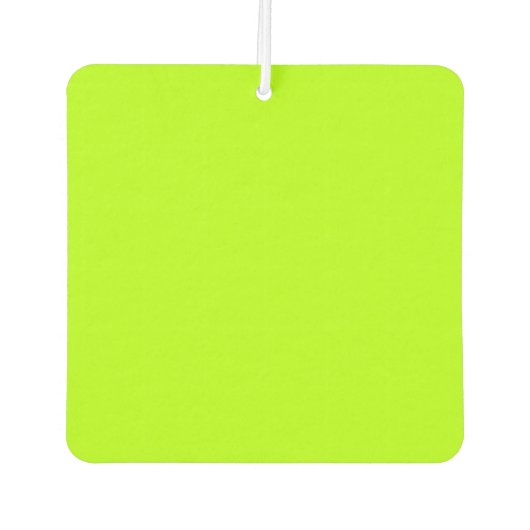 Désodorisant Pour Voiture Accent vert à chaux électrique prêt à Customiser (Devant)