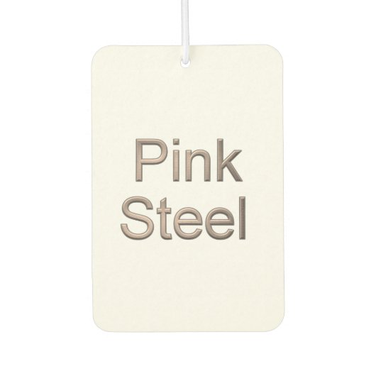 Désodorisant Pour Voiture Acier rose blanc de la voiture (Devant)