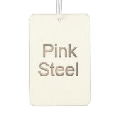 Désodorisant Pour Voiture Acier rose blanc de la voiture (Dos)