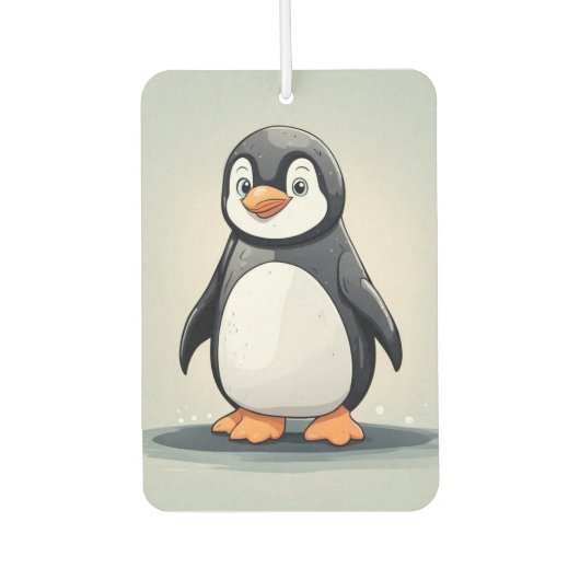 Désodorisant Pour Voiture adorable petit pingouin (Devant)