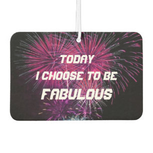 Désodorisant Pour Voiture Affirmation Inspirante de Feux d'Artifice Fabuleux