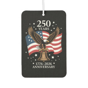 Désodorisant Pour Voiture Aigle et Drapeau 250 Ans d'Amérique 1776-2026