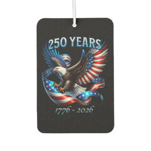 Désodorisant Pour Voiture Aigle et drapeau patriotiques 250 ans 1776-2026