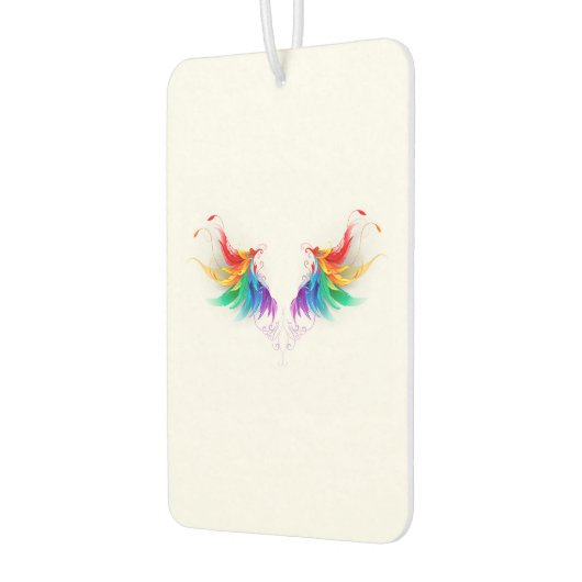 Désodorisant Pour Voiture Ailes fluffy arc-en-ciel (Gauche)