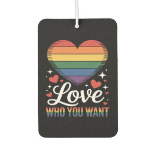 Désodorisant Pour Voiture Aimez qui vous voulez Fierté gay LGBT