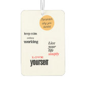 Désodorisant Pour Voiture aimez-vous (Dos)