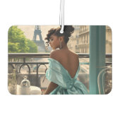 Désodorisant Pour Voiture Air Freshner | Fille À Paris (Dos)