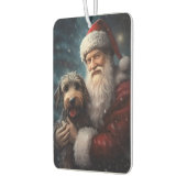 Désodorisant Pour Voiture Airedale avec Noël Festif du Père Noël (Gauche)