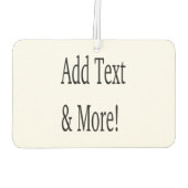 Désodorisant Pour Voiture Ajouter du texte et plus ! Customisez votre propre (Dos)