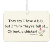 Désodorisant Pour Voiture AJOUTER plein de poulets (Devant)