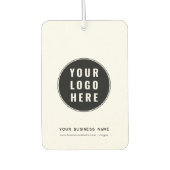 Désodorisant Pour Voiture Ajouter un logo d'entreprise et un site Web Custom (Devant)