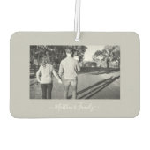 Désodorisant Pour Voiture Ajouter Votre Propre Monogramme Photo (Dos)