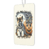 Désodorisant Pour Voiture Akita Dog Halloween Square (Gauche)