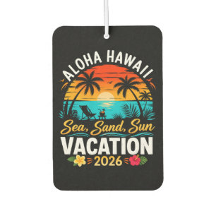 Désodorisant Pour Voiture Aloha Hawaï Sable de Mer Soleil 2026
