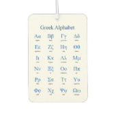 Désodorisant Pour Voiture Alphabet grec (Devant)