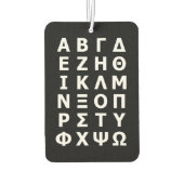 Désodorisant Pour Voiture Alphabet grec Freshener (Dos)