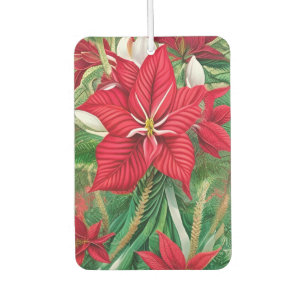 Désodorisant Pour Voiture Amaryllis Poinsettia Hybride AI Art