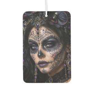 Désodorisant Pour Voiture Améthyste Orchidée Calavera – Crâne de Sucre Gothi