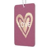 Désodorisant Pour Voiture Amour Magenta Blush Coeur rose (Gauche)