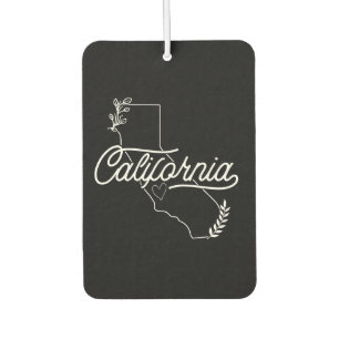 Désodorisant Pour Voiture Amour pour l'État doré California Noir & Blanc