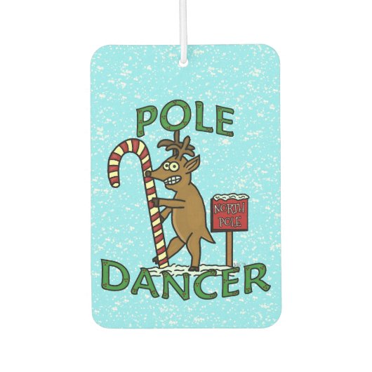 Désodorisant Pour Voiture Amusant Noël Reindeer Dancer Pun (Devant)