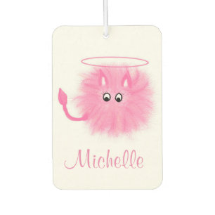 Désodorisant Pour Voiture Amusante Fille Rose Douce Mignonne Saint ou Pécheu