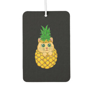 Désodorisant Pour Voiture Ananas Amoureux des chats mignon Cadeau de fru