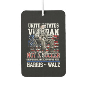 Désodorisant Pour Voiture Anciens Combattants Blessés Pour Harris Walz 2024