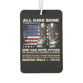 Désodorisant Pour Voiture Anciens Combattants Pour Harris Walz 2024 (Dos)