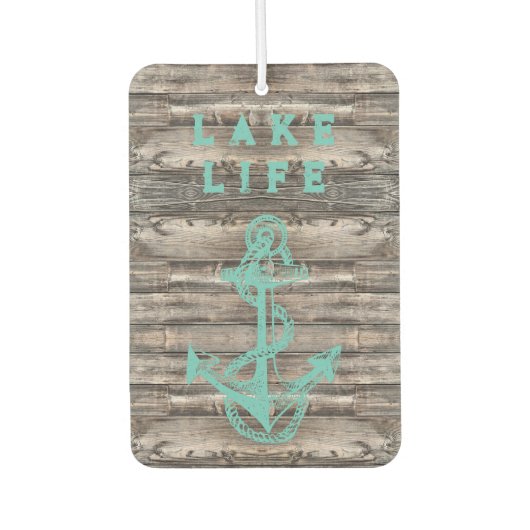 Désodorisant Pour Voiture Ancre TURQUOISE rustique à la mode | (Devant)