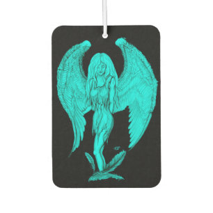 Désodorisant Pour Voiture Angel, Noir et Vert design