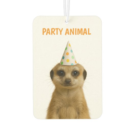 DÉSODORISANT POUR VOITURE ANIMAL DE FÊTE (Dos)