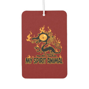 Désodorisant Pour Voiture Animal Spiritueux Dragon Croustillant de Feu