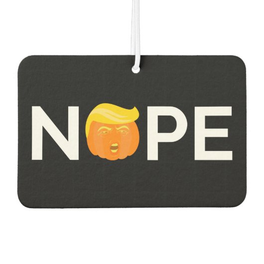 Désodorisant Pour Voiture Anti-Trump - Nope Halloween Edition I (Devant)