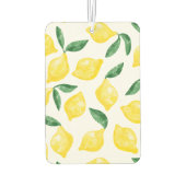 Désodorisant Pour Voiture Aquarelle Citron Motif (Dos)