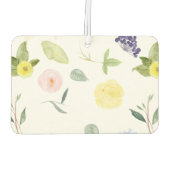 Désodorisant Pour Voiture Aquarelle rose jaune Floral (Dos)