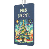 Désodorisant Pour Voiture Arbre de Noël dans l'art abstrait 3 - Amusants (Gauche)