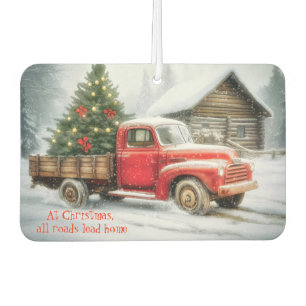 Désodorisant Pour Voiture Arbre de Noël sur camion hiver