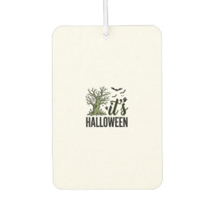 Désodorisant Pour Voiture Arbre d'Halloween C'est Halloween Vintage Épouvant